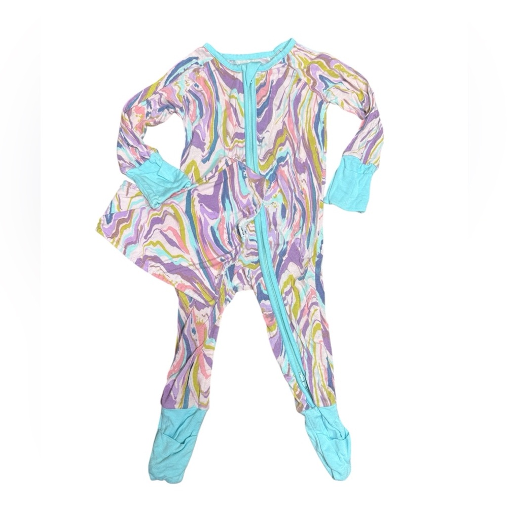 Little Sleepies Colorful Swirl Footies